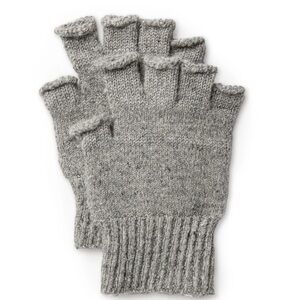 Outerknown Alta Fingerless Gloves - Pearl Gray/OS